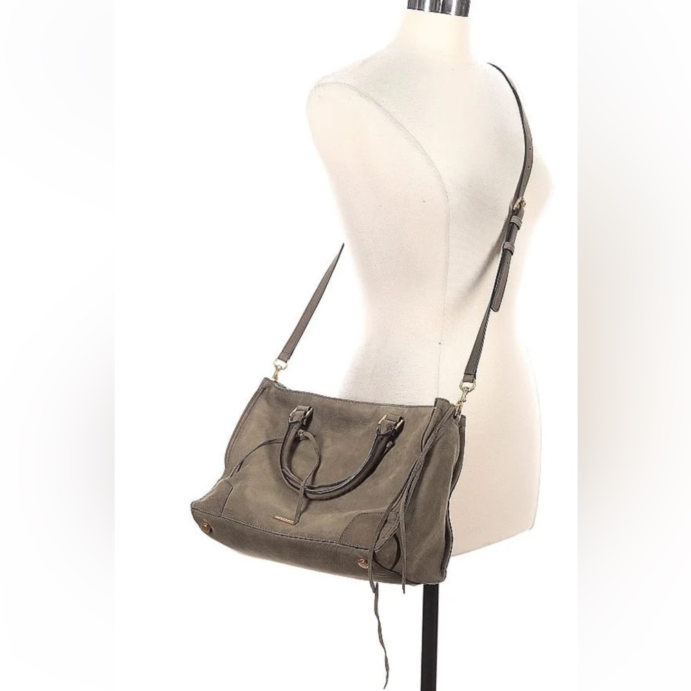Rebecca Minkoff - Olive Green Suede Crossbody - Picture 3 of 3